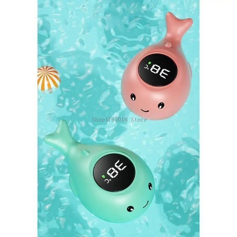 Bath Water Temperature Monitor Cartoon Whale Thermometer Safety Floating Toy