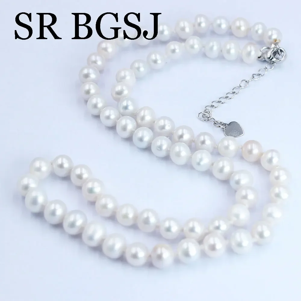 6mm 17inch AAA White French Natural Freshwater Pearl for Women Elegant Pearls Chokers Necklace