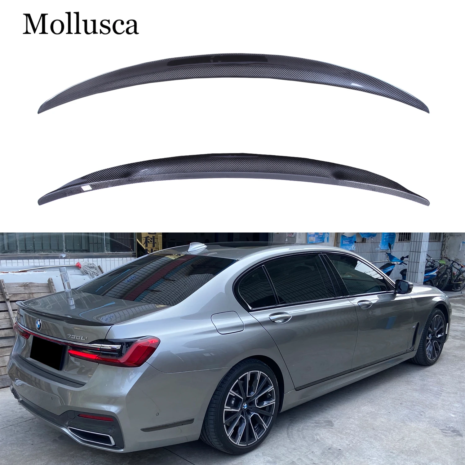 

For BMW 7 Series G11/G12 P Style Carbon fiber Rear Spoiler Trunk wing 2015-2023
