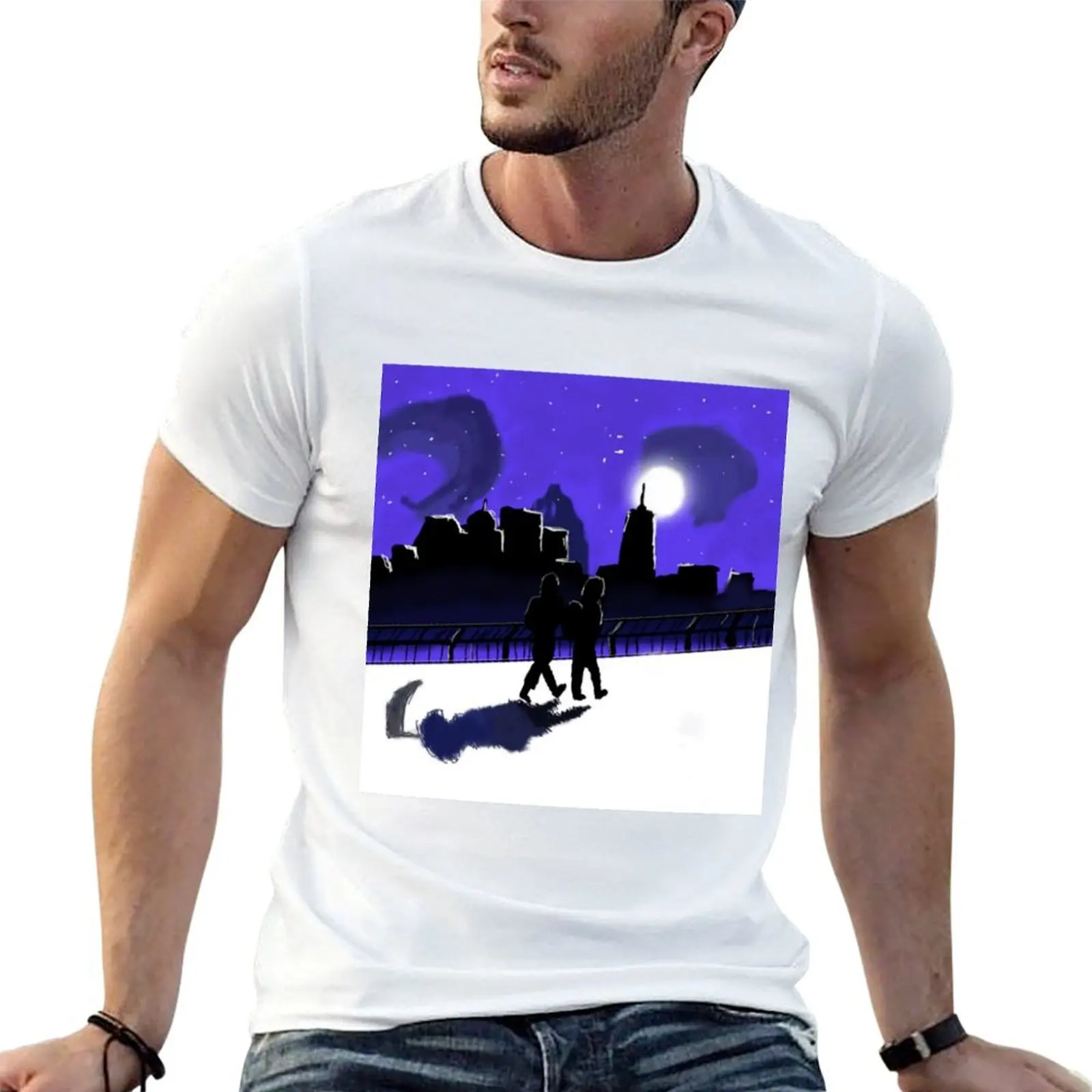 

They Both Die at the End Book Cover- Updated T-Shirt printed t shirts for man man t shirts cotton T-Shirt