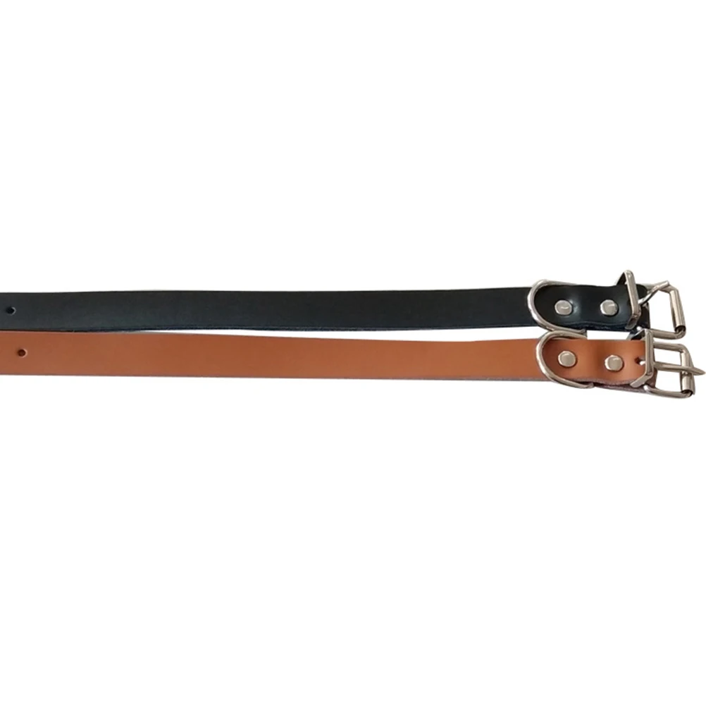 

Pet Dog Collar Adjustable Metal Buckle Brown Small Puppy Collars Durable Wear Resistant Dog Leash Pet Supplies