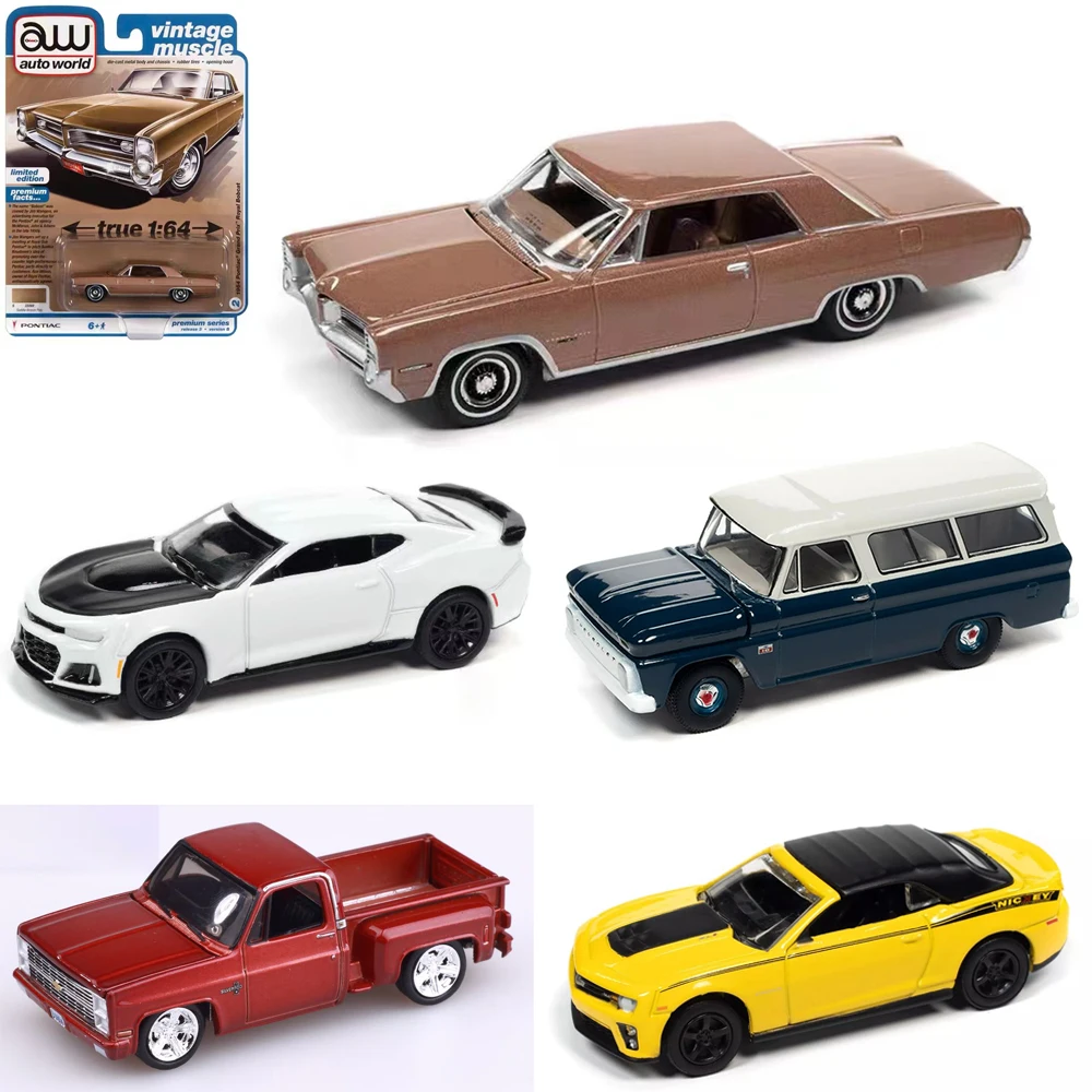 Autoworld 1/64 Scale Jonny Lightning Alloy Cars Models 1:64 Diecasts Vehicles Miniatures Simulation Collection Toys For Boy Gift