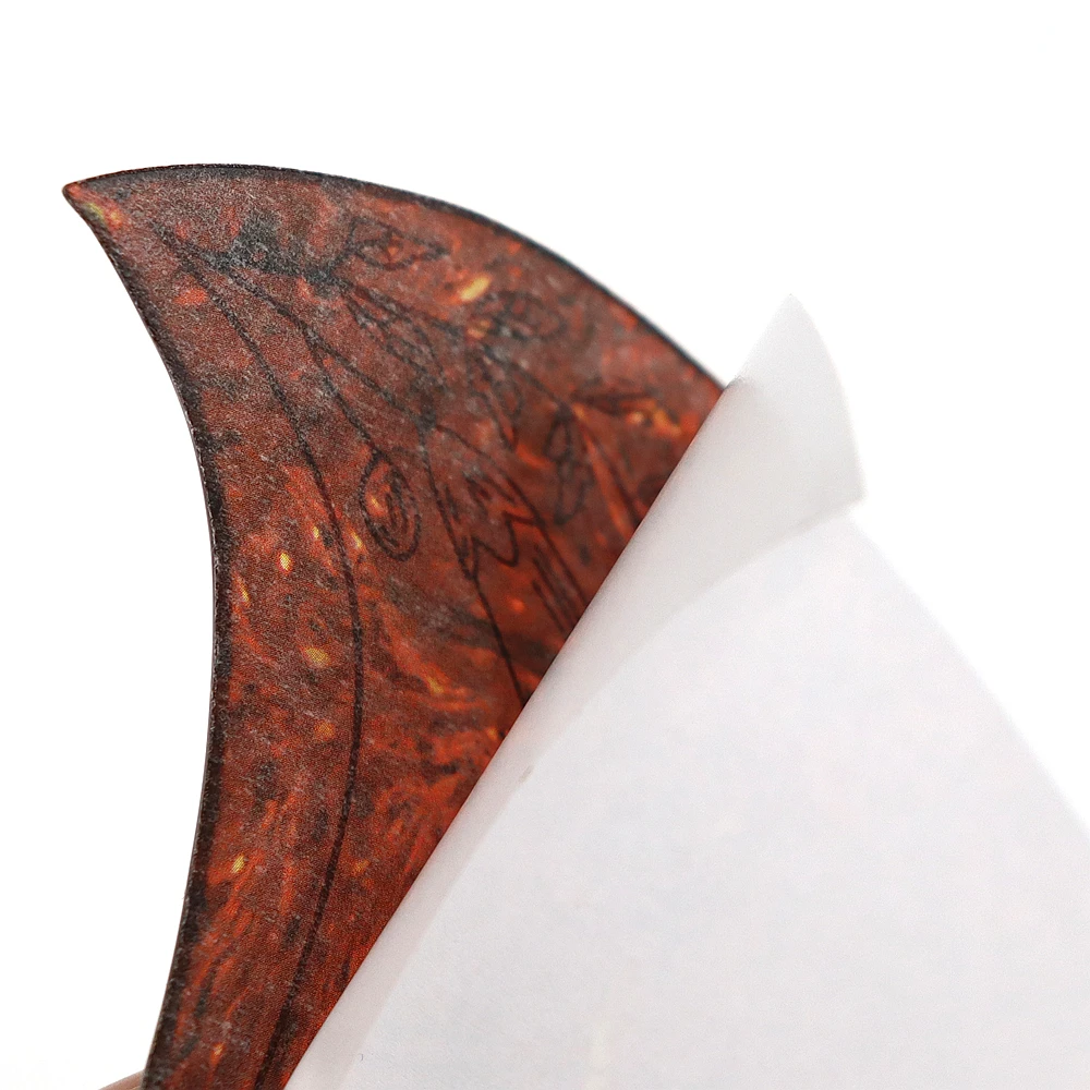 1R Hummingbird Flower Dekoratives Celluloid- und Kristall-Epoxidharz-Gitarren-Schlagbrett, kratzfeste Platte für Folk-Akustikgitarre – Detail 16