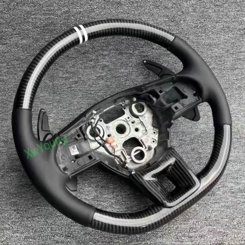 For MG MORRIS-GARAGE ZS GS HS MG3 MG5 MG6 100% Real Carbon Fiber Car Steering Wheel