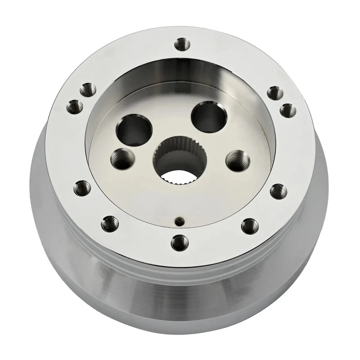 GM 5 & 6 Hole Polished Steering Wheel Hub Adapter For Flaming River Ididit Columns