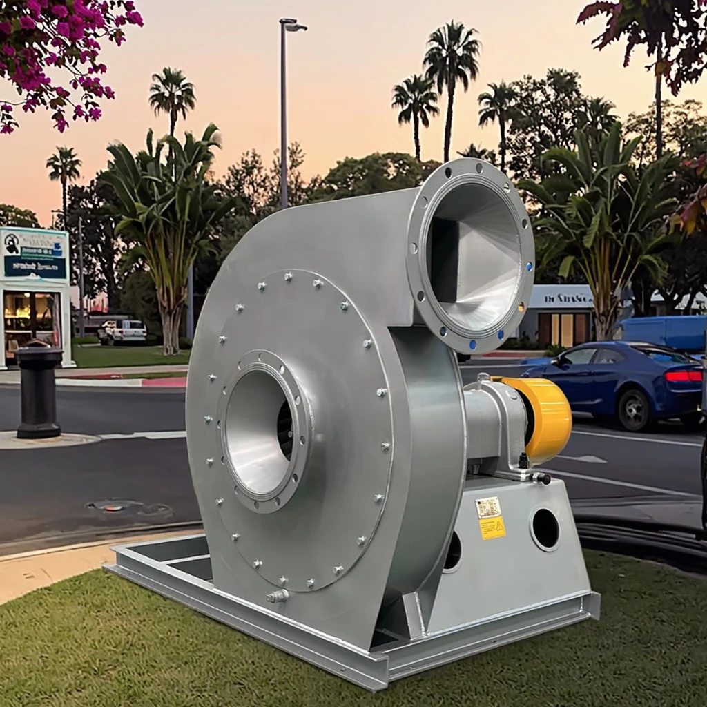 Industrial Large Airflow Energy-Efficient LowNoise Cast Iron Blade Stainless Steel AC Motor Centrifugal Fan OEM/ODM Customizable