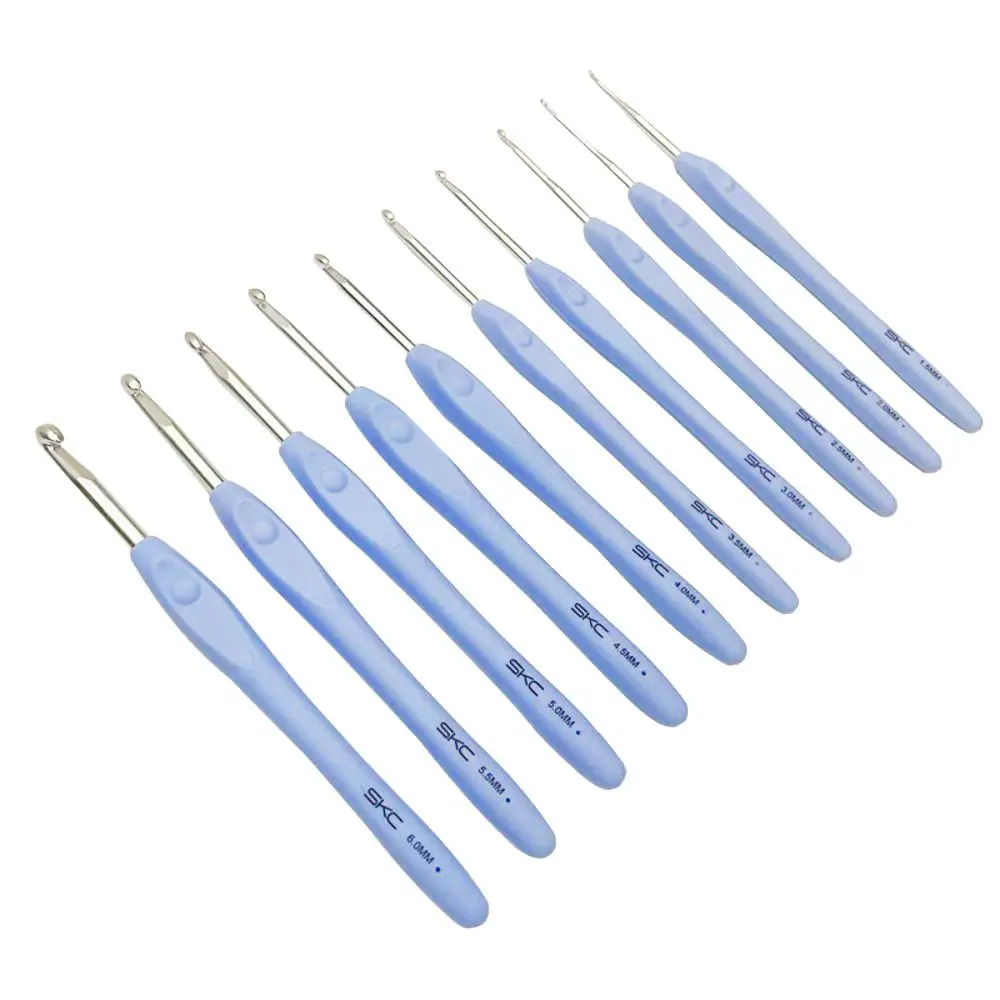 DIY Soft Handle Knitting Needles Multisize Aluminum Crocheting Needles Long Crocheting Hooks Sweater