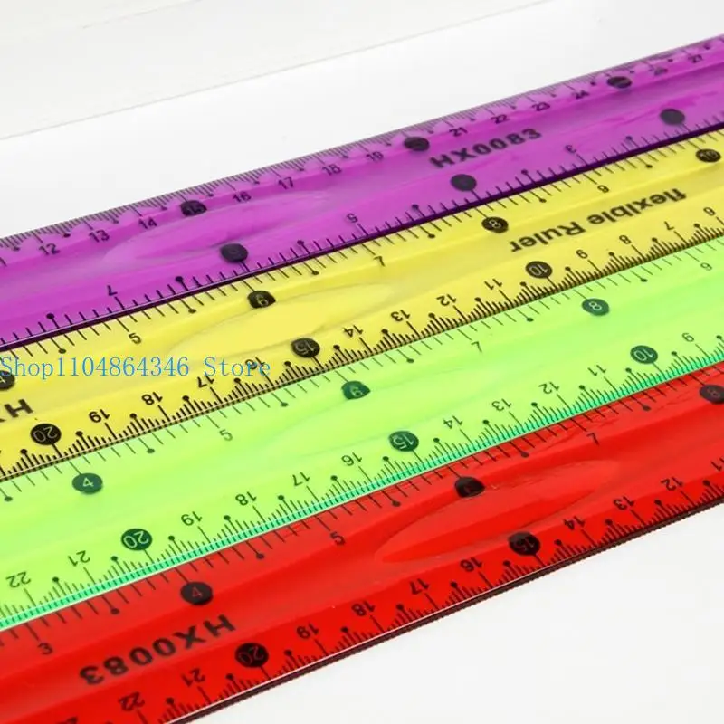 5asd 30cm Righello dritto Righello morbido Righello pieghevole Righello colorato Righello flessibile Strumento disegno per