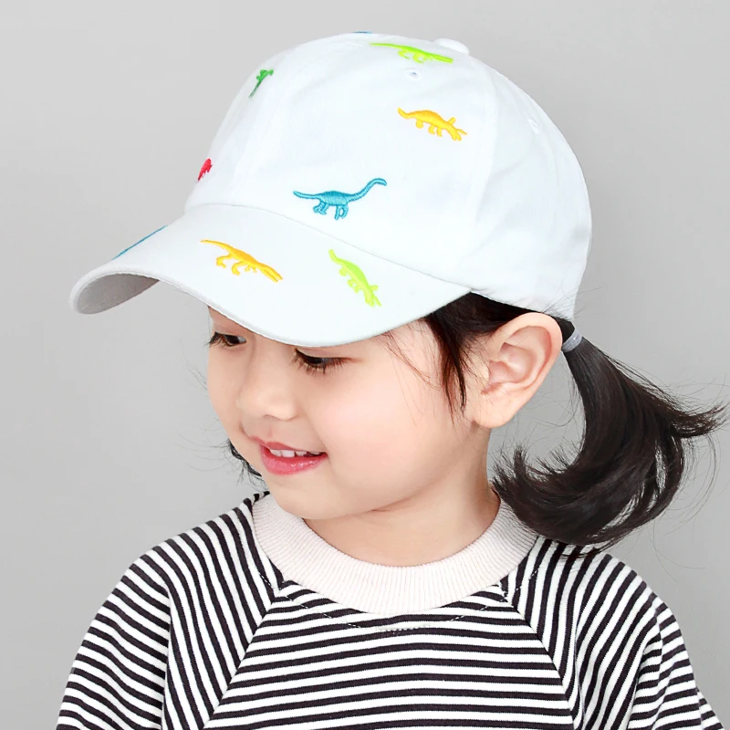 2-6 Years Old Kids Dinosaur Print Baseball Cap Outdoor Toddlers Hat Adjustable Trucker Cap Children Sun Hat For Boys Girls Ages