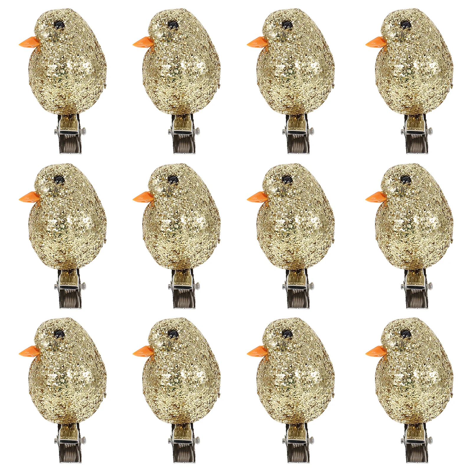 

12Pcs Xmas Tree Bird Decorations Realistic Style Clip-on Christmas Birds Scene Ornament Festival Decor Xmas Theme Decoration