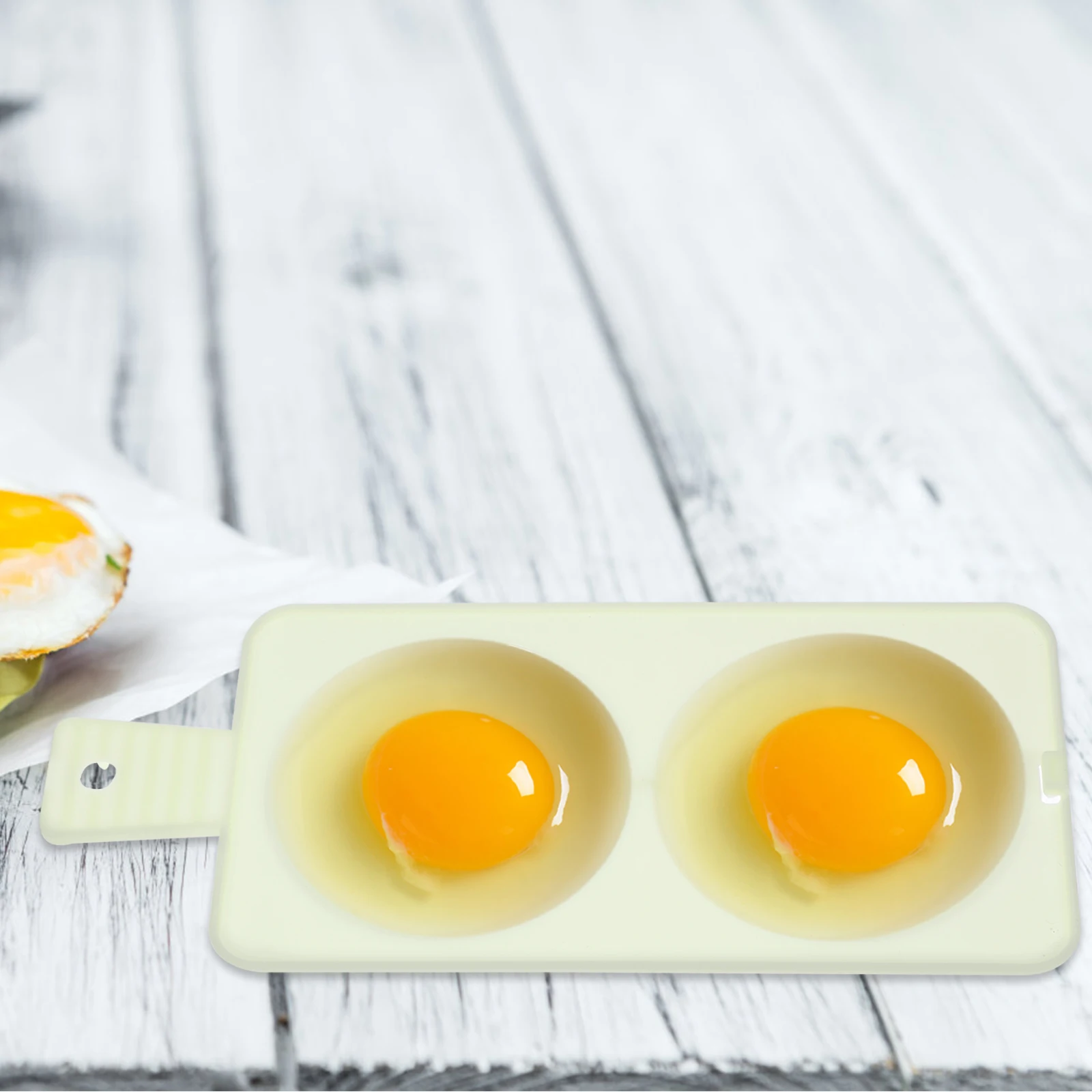 

Microwave Egg Steamer Mini Cooker White Double Covered Strong PP Non Stick Easy Cleaning Poached Eggs Water Traditional