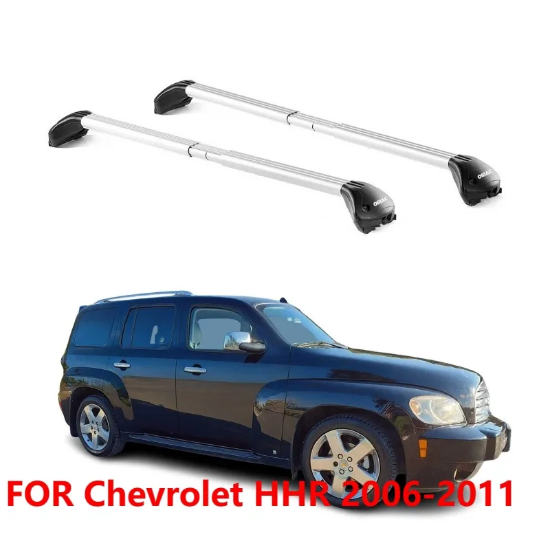 For Chevrolet HHR 2006-2011 Roof Rack Cross Bars Set, 2pcs Silver Luggage Carrier