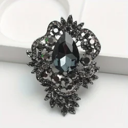 Fashion Design Light Luxury Style Rhinestone Pin Accessory Gift Unisex Fixed Decorative Pin Corsage