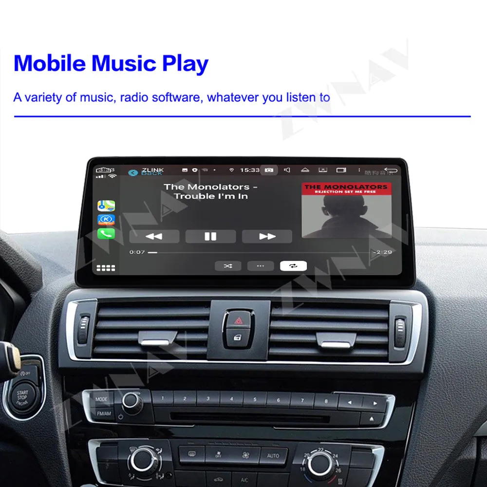 For BMW 1 Series 2013-2017 NBT 12.3 Inch Android 14 HD Touch Screen Car Audio GPS Navigation Carplay Car Multimedia Player Auto