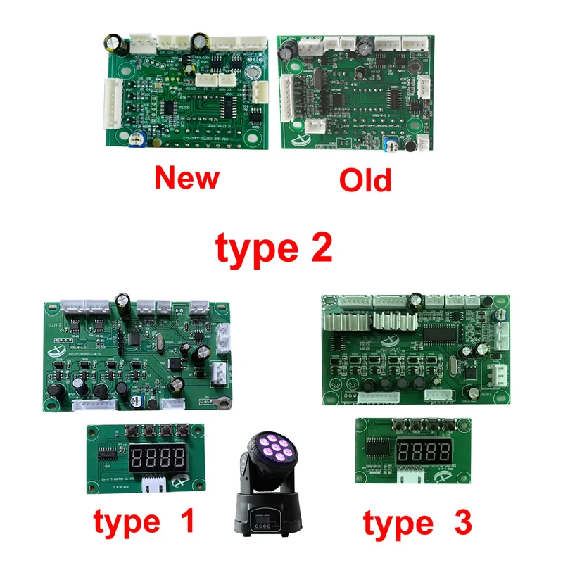 Stage Lighting 7x10w Small Led Moving Head Lights Control Board Stage Lighting Control Board Motherboard Drive Board