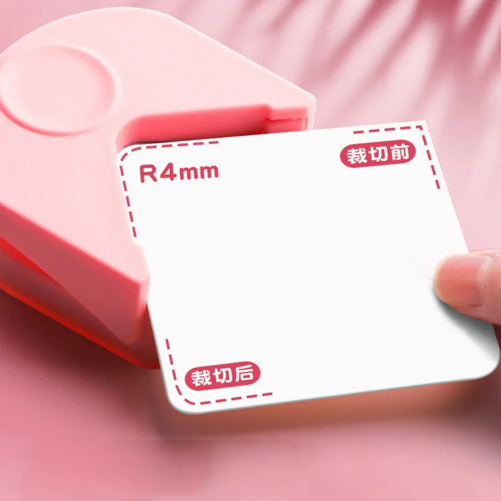 R4 Pemotong Fillet Pemotong Kertas Melingkar Kecil Kertas Foto Tepi Kartu Perlengkapan Kantor Siswa