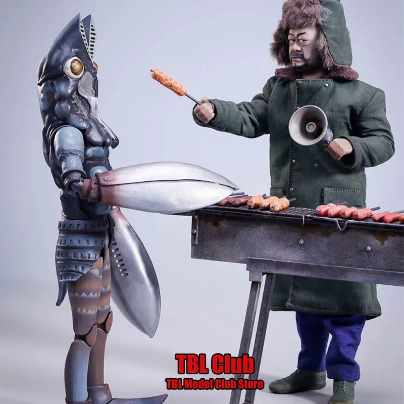 

In Stock CJ-001 1/12 Scale Male Soldier Barbecue Stall Street Food Scene With Grilled Skewers Fit 6inch Action Figure Doll