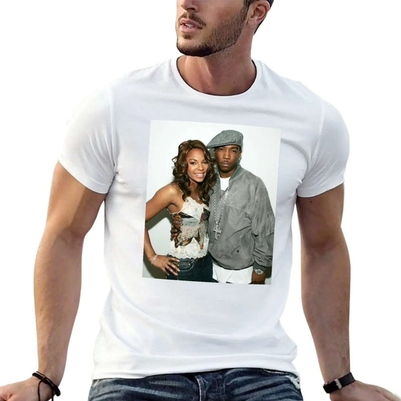 

Ja Rule and Ashanti T-Shirt t shirt for man 100 percent cotton essential t shirt man t shirts high quality luxury brand T-Shirt