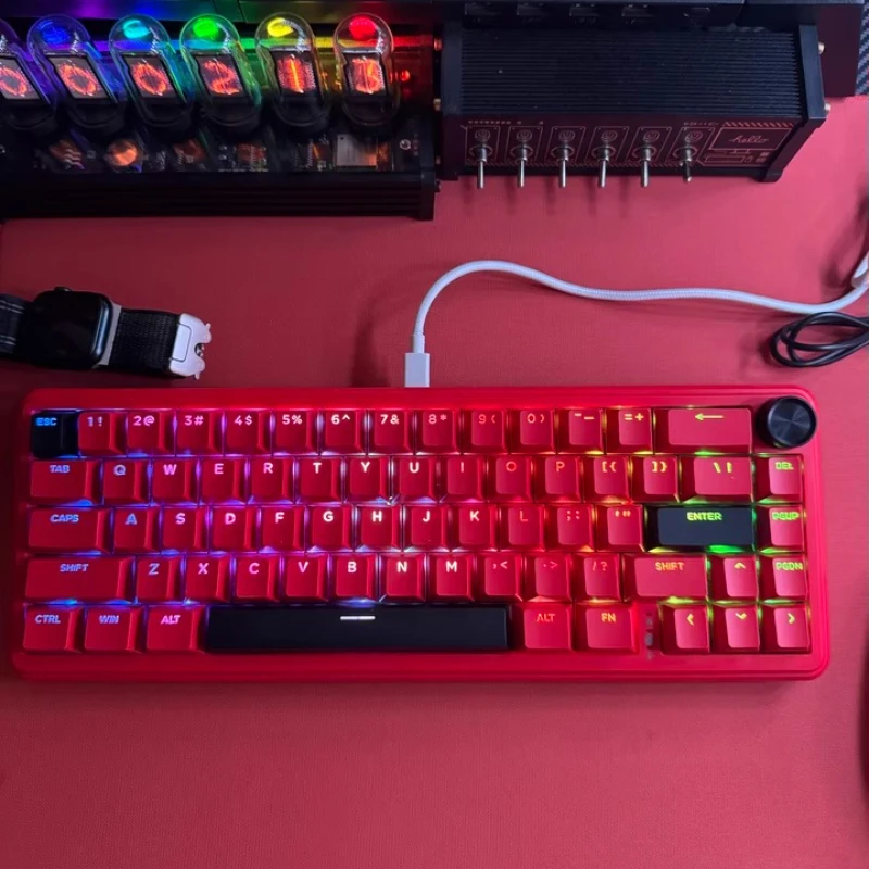 

AUSDOM KAILH Zeus68 Проводная клавиатура с магнитной осью Эргономичная RGB-аксессуары для ноутбуков с низкой задержкой Механическая клавиатура для киберспорта и геймера