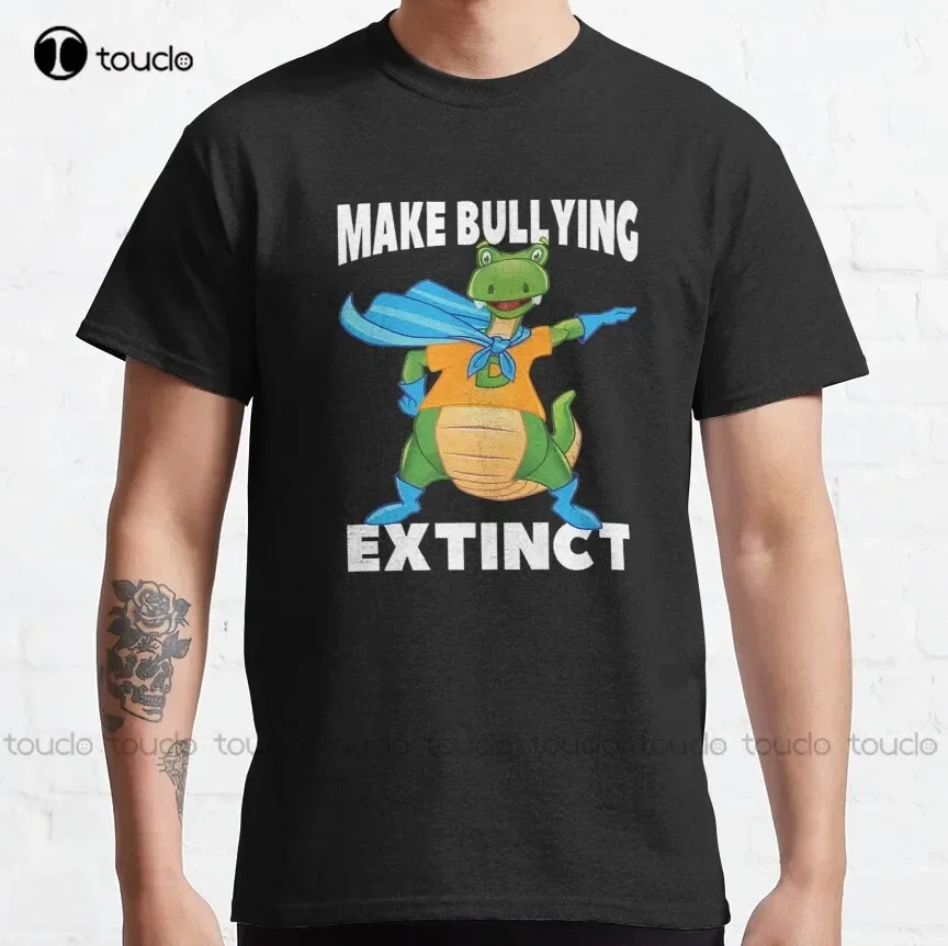 T-shirt classique personnalisé Unity Day Dinosaur Make Bullying Extinct Bully Awareness pour hommes, adolescents et adultes, unisexe, nouveauté