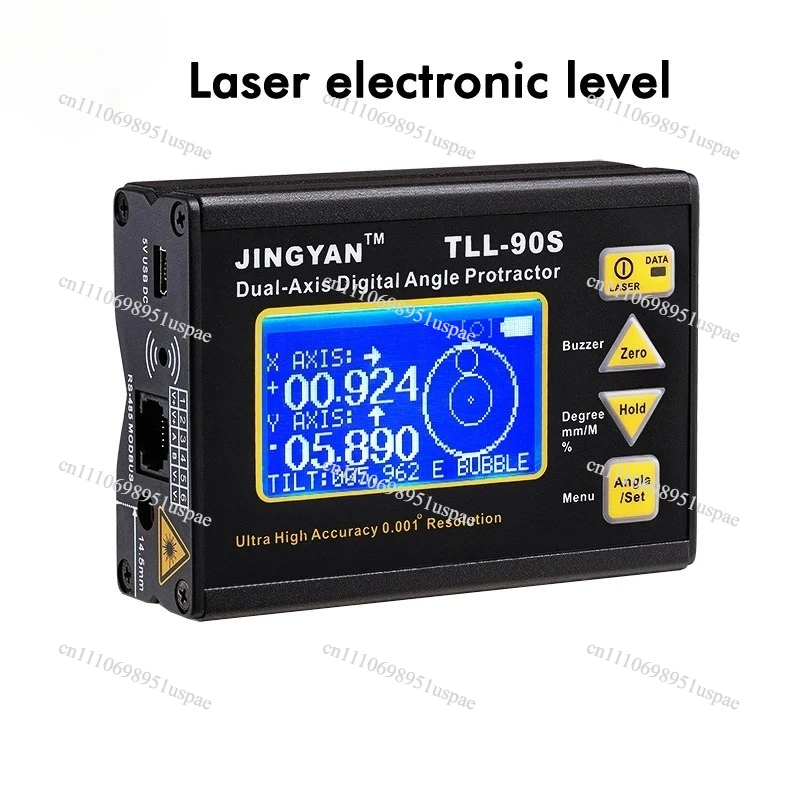 1PC 37V Digital Display Dual-axis Inclinometer TLL-90S Mini Professional High Precision Laser Electronic Level Meter Machine