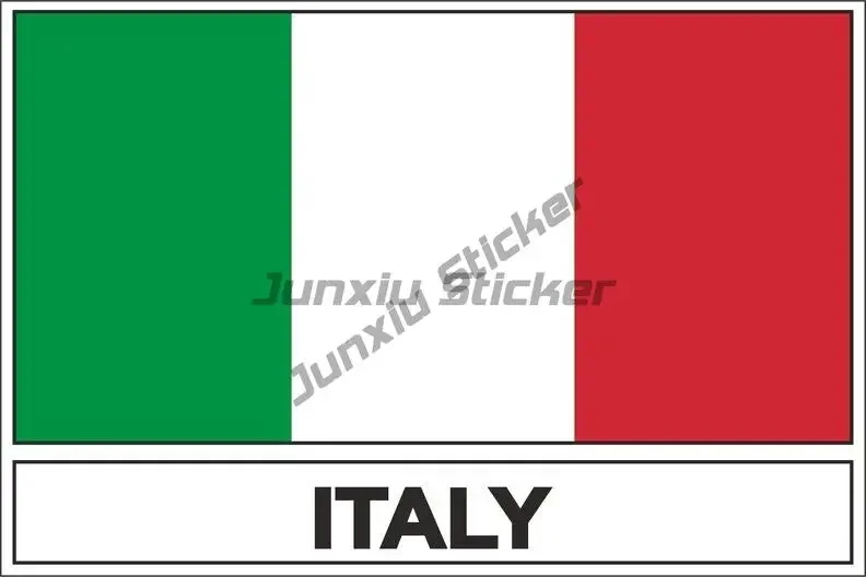 Italian Italy Flag Car Decal Italy Flag Vinyl Country City Flag Travel Lombardy Apulia Basilicata Calabria Sticker Accessories