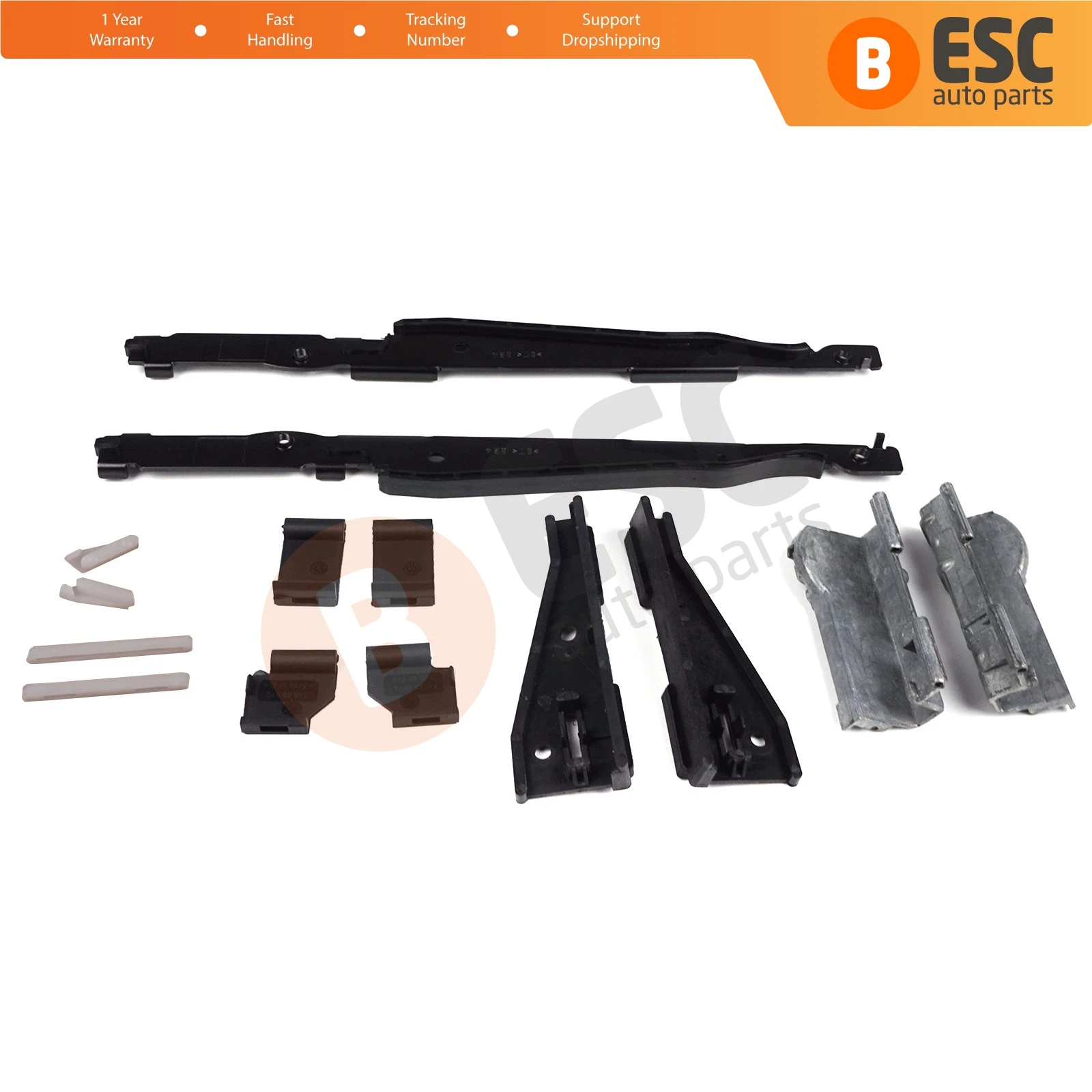 ESR40+ESR540 ESR40+ESR540 14 Pieces Sunroof Repair Kit for BMW X5 E53 and X3 E83 2000-2006 Fast Shipment Ship From Turkey