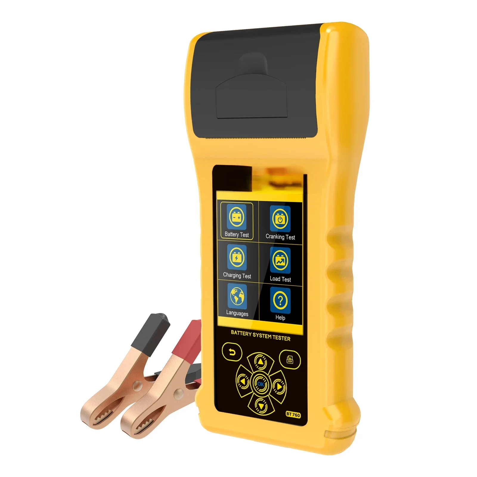 Autool Bt760 New Arrival Autool 6-32v Car Battery Load Tester With Printer Motorcycles Battery Tester HOT SALES