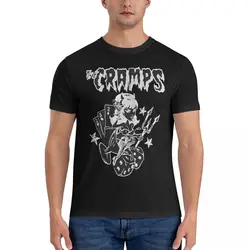 Men's T-Shirt BLACK Novelty Cotton Tee Shirt Short Sleeve The Cramps T Shirt Crewneck Clothes Gift Idea