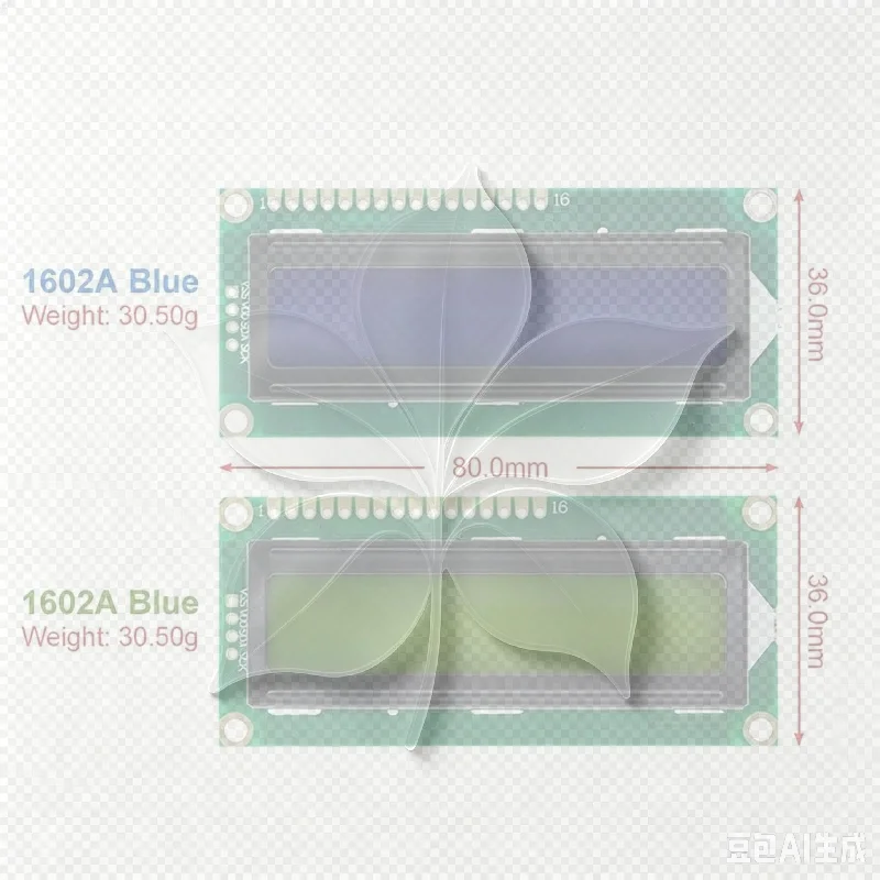 1Pcs LCD 1602 Blue Green Screen 16x2 Character LCD Display Module DIY Accessories LCD1602 Module