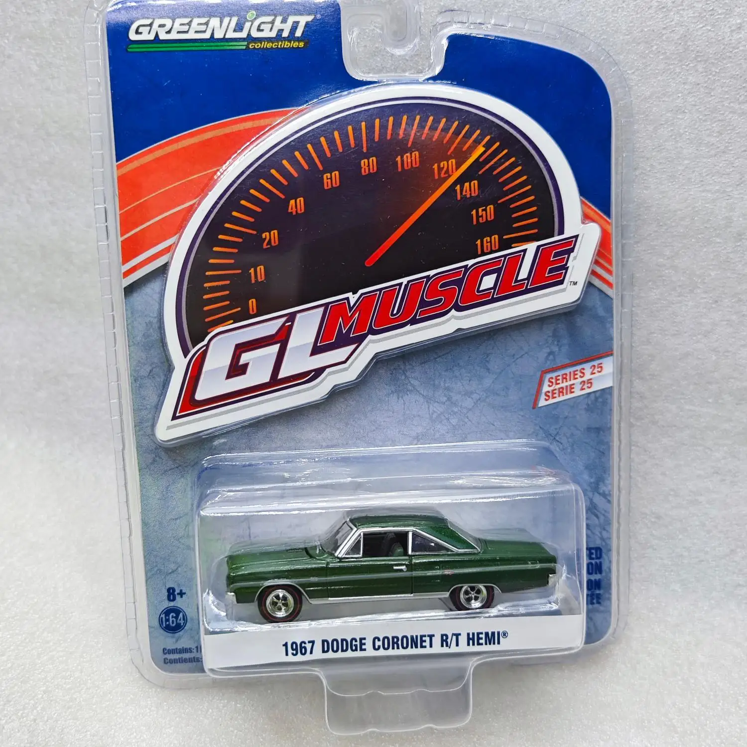 GREENLIGHT 1:64 1967 DODGE CORONET R/T HEMI Collection die cast alloy car model decoration gift