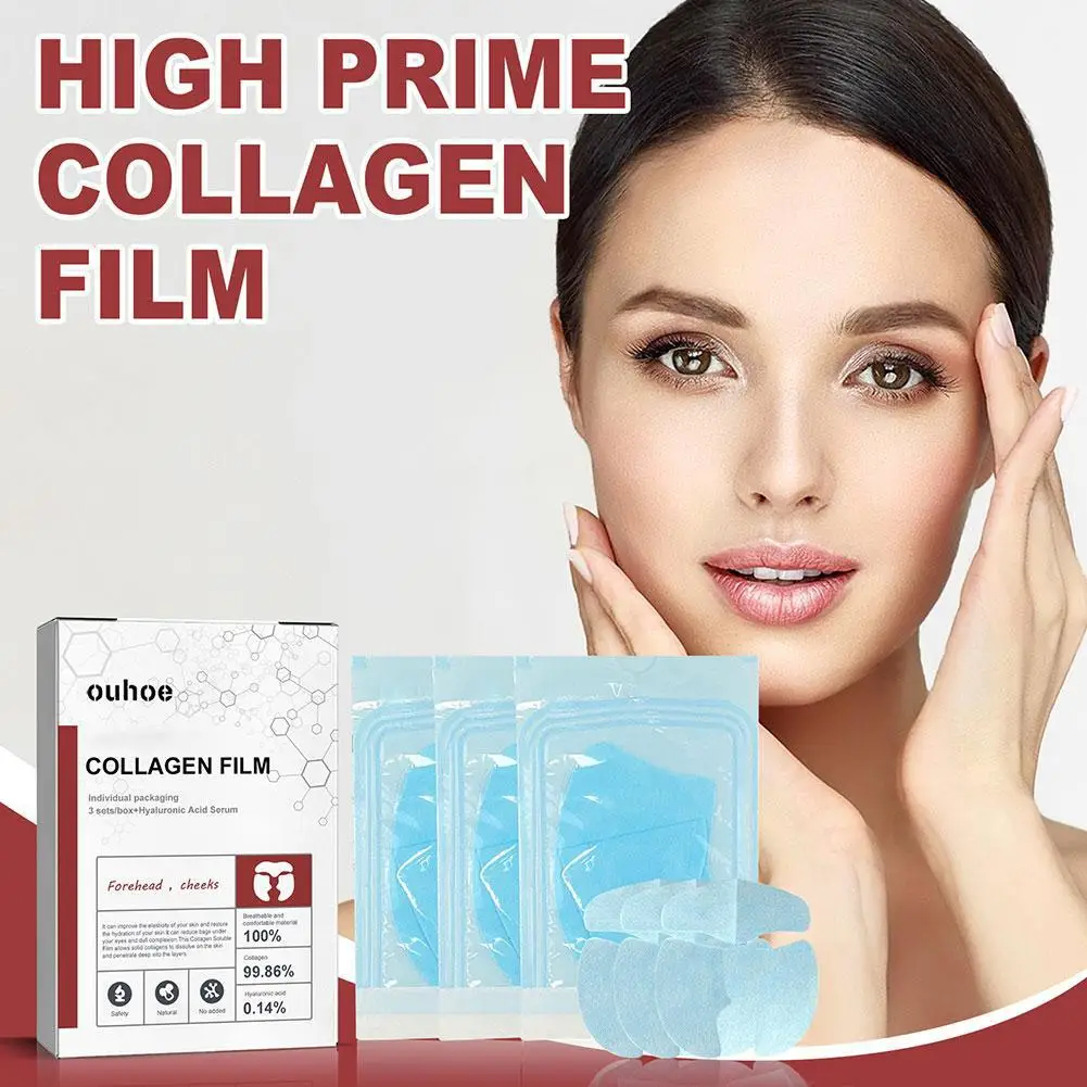 Nano Collagen Mask Soluble Brighten Moisturizing Skincare Fade Fine Lines Firming Skin Oil-control Fade Smile Lines Patches