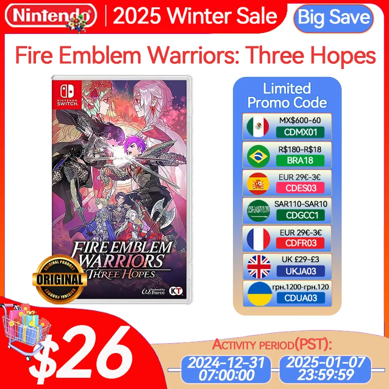 Fire Emblem Warriors: Three Hopes Nintendo Switch Game Deals Physical for Nintendo Switch OLED Switch Lite Switch Game Cards