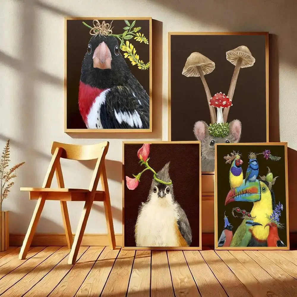 Rabbit Bird Duck And Sheep Animal Poster Art With Prints Home Bedroom Living Room Decoration Gift