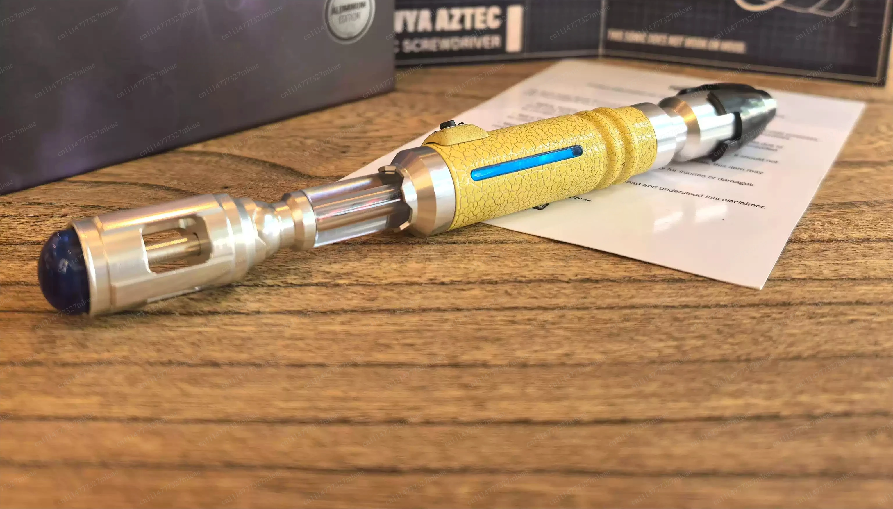 2026 new ninth generation metal version sonic screwdriver, manual telescopic self-made