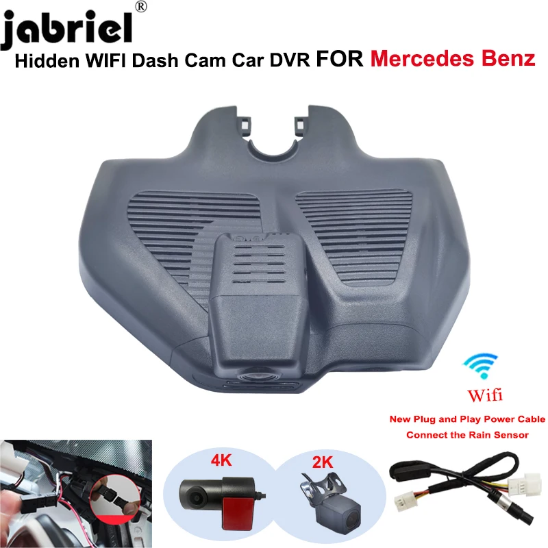 Jabriel for Mercedes Benz GLC300 GLC300d GLC300e GLC x253 c253 AMG GLC43 GLC63 EQC400 2019 2020 2021 Dash Cam 2K 4K Wifi Car DVR