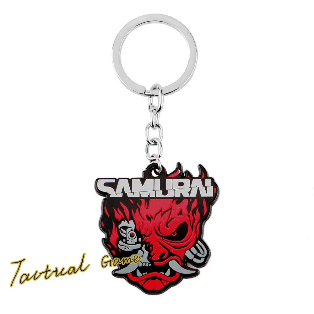 Game 2077 High Quality Metal Keychain Pendant Hand Jewelry Japanese Key Pendant