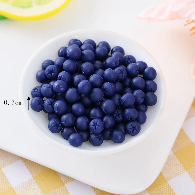 20pcs 7MM Simulated Caviar PVC Home Decor Home Miniature Fruit Food Play Decor Miniatur Sushi Handmade Accessories