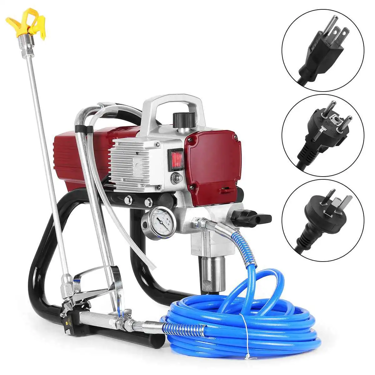 

1500W Professional High-pressure Airless Spraying Machine Electric Paint Sprayer Internal-feed Painting Tool Airless Spray Gun