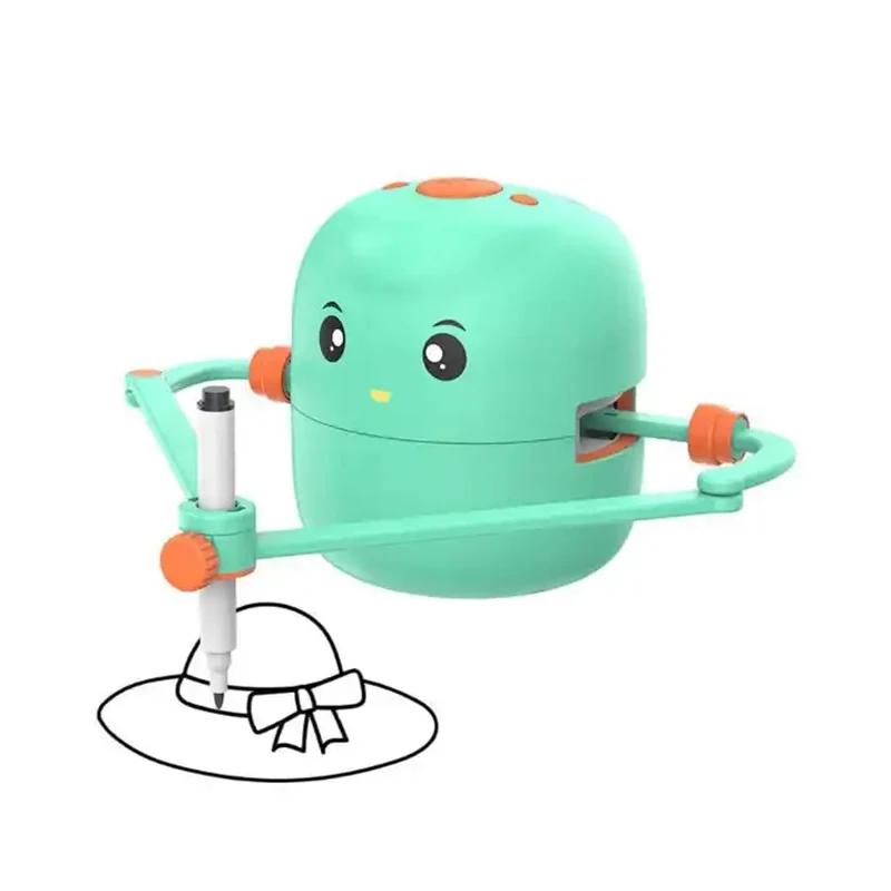 toys educational art learning cards painting automatic intelligent smart drawing robot for kids with speaker