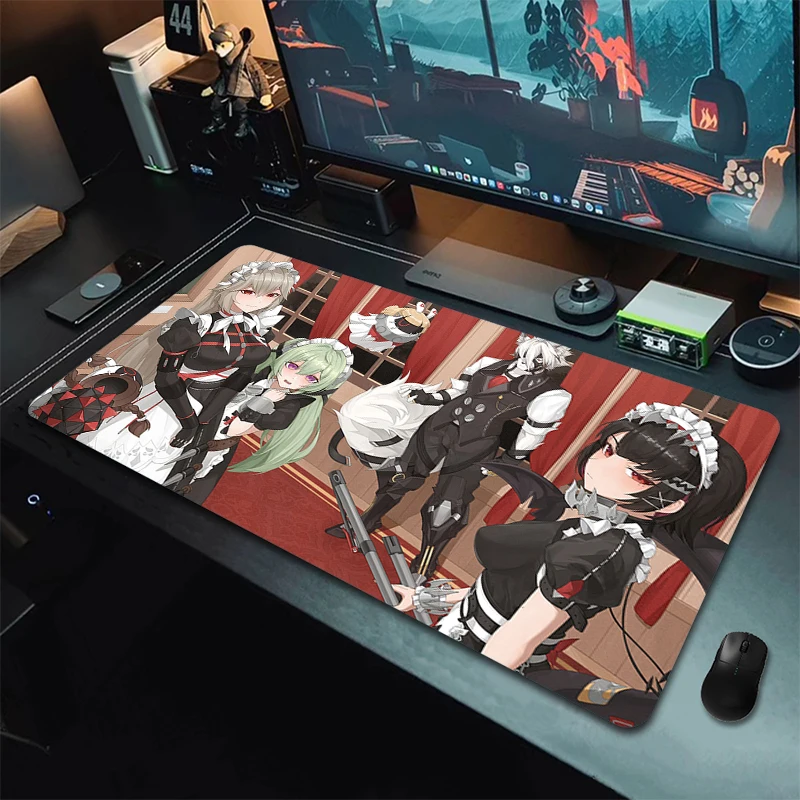Large Game Mousepad XXL Computer Gaming Accessories Locking Edge Zenless Zone Zero Hoshimi Miyabi Non-Slip Mouse Mat Table Mat
