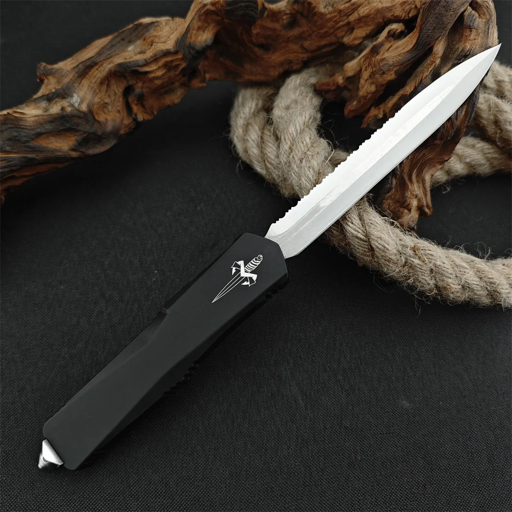 High Hardness MICR Folding Knife 440C Blade Zinc Alloy Handles Camping Pocket Knife Outdoor Hunting Tactical Knife EDC Tool