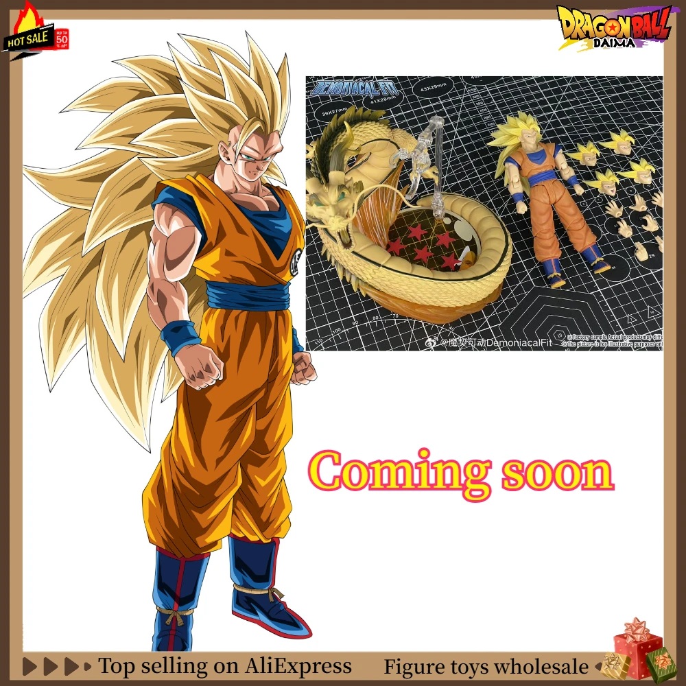 

In Stock Soon Demoniacal Fit Dragon Ball Z SHF Super Saiyan Son Goku "Dragon Fist Explosion" SSJ3 1/12 Scale Action Figure