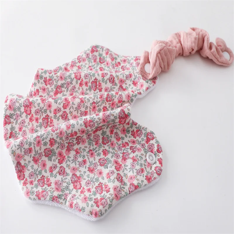 الكورية نمط الطفل المرايل الوليد يبصقون الحليب Facecloth الرضع الأزهار اللعاب المناشف القطن الخالص مقاوم للماء تغذية الترويل القماش