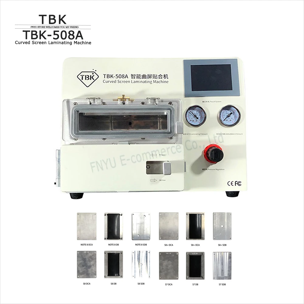 TBK-508A Curved LCD Screen Defoaming Machine Vacuum laminating Machine OCA Repair Bubble Remover For Sumsung iPhone S7 S8 S8+