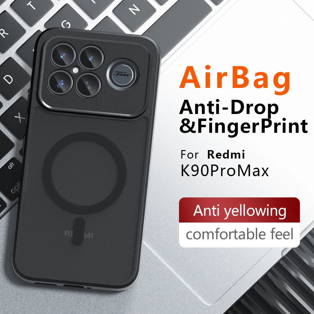 For Magsafe Magnetic Wireless Charging Case For Xiaomi Poco F8 Pro F8 Ultra Redmi K90 Pro Max 5G Shockproof Back Cover Coque