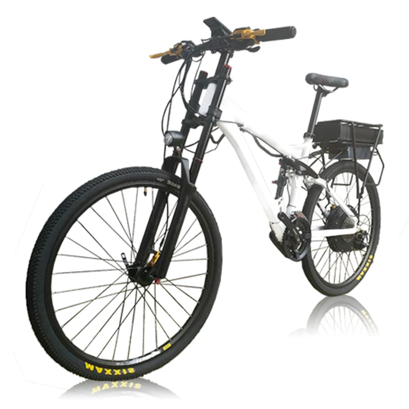 

Kalosse Air Suspension E Bikes Electric Bicycle Full Suspension 48V 20AH Electric Mountain Bike, 48V, 1000W