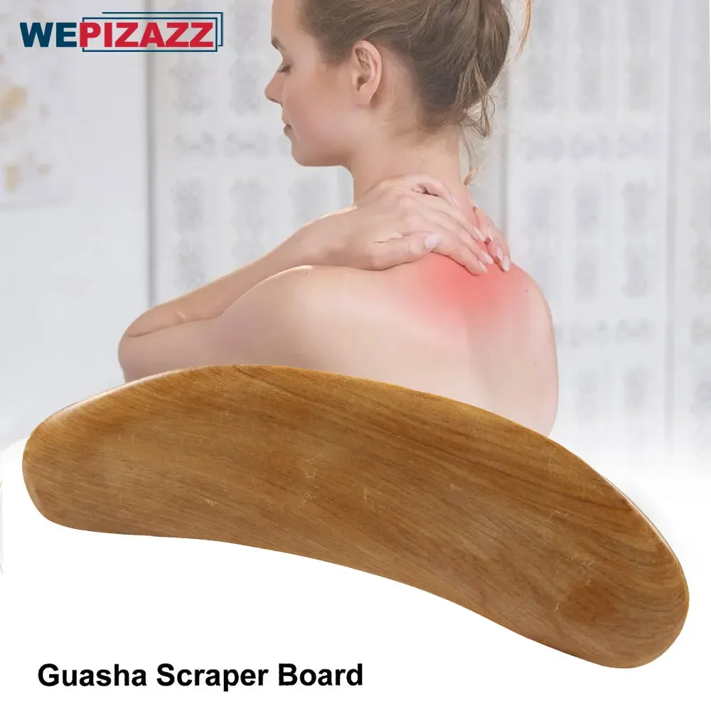 Wood Therapy Massage Tools Gua Sha Massage Tool, Lymphatic Drainage Tool Anti Cellulite Massager Scraping Board for Body Shaping