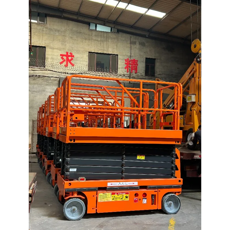 Mobile Electric Aerial Work Platform Hydraulic Scissor Lift 500KG 1000KG Heavy Duty Construction Elevating Cargo Jack Equipment