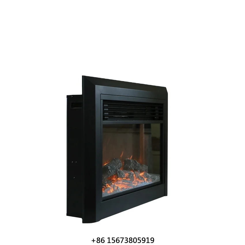 

Плоская вставка из закаленного стекла для телевизионной тумбы с имитацией камина